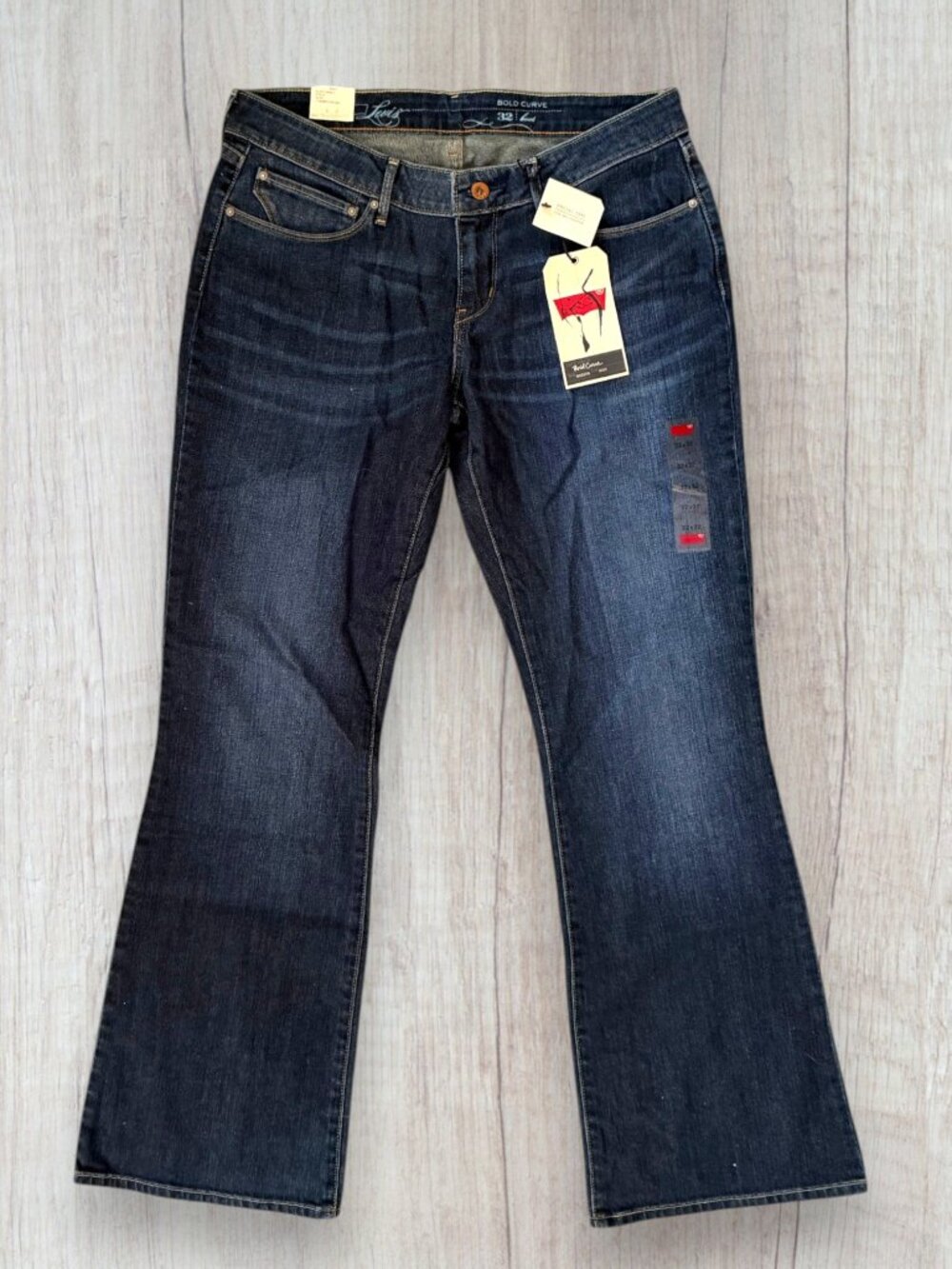 NWT Levi’s Y2K Bold Curve Modern Rise Bootcut Jeans Dark Wash Retro 32 / 14